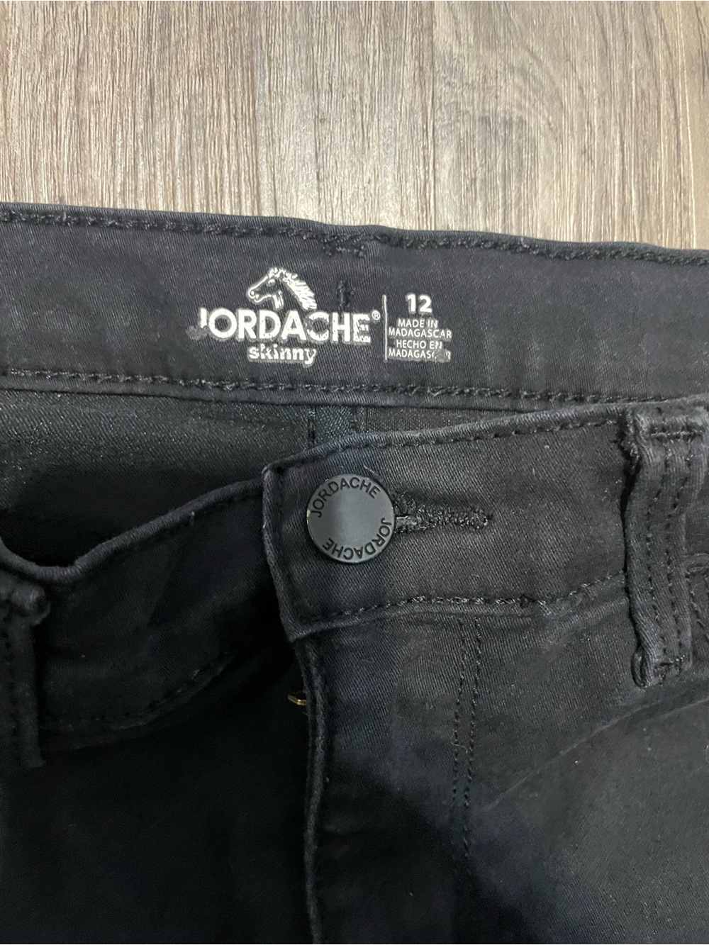Jordache boys kids Black Skinny Jeans - Size 12pre- owned